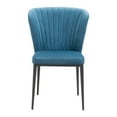 thumbnail image 2 of 22.4" x 23.6" x 33.9" Blue, Velvet, Stainless Steel, Dining Chair - Set of 2, 2 of 4