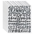 thumbnail image 1 of Paquete de 760 10 Hojas de Adhesivos de Letras Brillantes Autoadhesivos Color Negro, 1 of 6