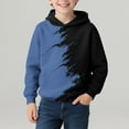 thumbnail image 4 of CYRBOKO Boys Graphic Hoodies, Casual Long Sleeve Thermal Fall&Winter Pullover Sweatshirts Blue Size 9-10 T, 4 of 7