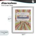 thumbnail image 4 of Stupell Industries Bohemian Retro Mix Tape Cassette Gray Framed Print Under Glass, 13 x 16, by Radhika Modi, 4 of 8