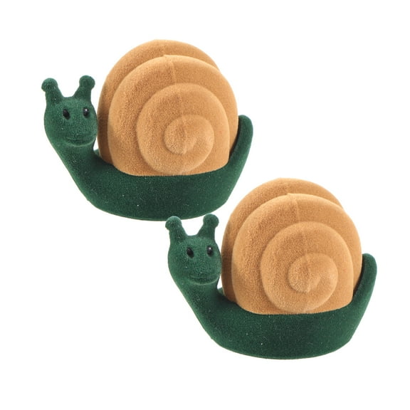 Packaging Box, 2 Pcs Storage Box Snail Shape Storage Case Earrings Storage Organizer Unique Packaging Box