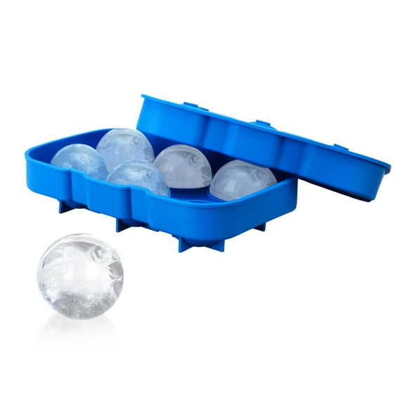 True Sphere Ice Tray, Cocktail Ice Cube Tray, Ice Mold, Home Bar, Blue