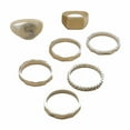 thumbnail image 1 of -Style Bagua Leaf Ring and Flower Chain Joint Ring Set - Unique Fashionable Accessories for, 1 of 8