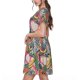thumbnail image 2 of Balery Tropical Fruit Vestidos sueltos de manga corta para mujer, vestidos de verano 2025, vestidos casuales de corte A con vuelo., 2 of 6