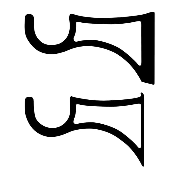 Curtain Brackets for 1 Inch Rods