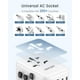 thumbnail image 5 of Adaptador Universal de Viaje LENCENT Blanco GaN III 65W con 2 Puertos USB y 3 PD USB-C para USA Euro, 5 of 8