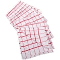 thumbnail image 2 of KAF Home Pantry 100% Cotton Checkered Grid Dish Cloths - Red, 2 of 5