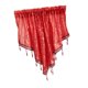 thumbnail image 5 of Triángulo Cortina Cortina Decoración de Navidad Decoración cómoda con la ventana de bolsillo de la barbilla de la borla para la cocina del hogar Rojo, 5 of 9