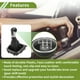 thumbnail image 3 of Unique Bargains Pomo de Cambio Manual de 6 Velocidades con Cubierta para VW Golf 5 MK5 GTI GTD R32 2004-2009 Pomo de Palanca de Cambios de Plástico Cuero Sintético Negro Rojo, 3 of 6