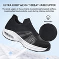 thumbnail image 4 of AMANSSE Men's Sneakers Slip on Lightweight Breathable Mesh Fitness Tennis Athletic Walking Shoes Black Size 10, 4 of 6