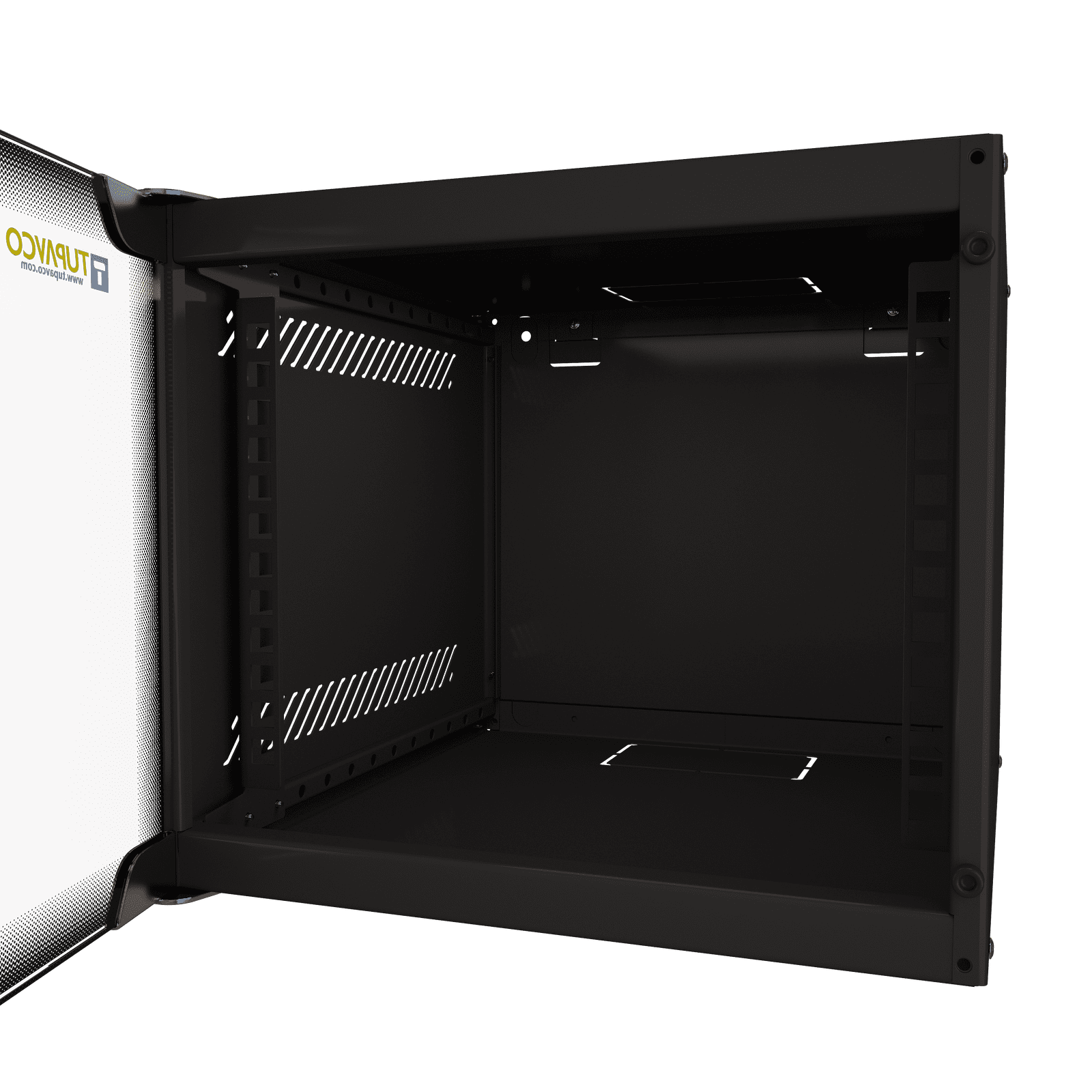 4u Portable 10 Network Cabinet Floor Wall Mount Glass Door