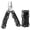 1 piece black, variant on 12-in-1 Mini Multitool Pliers, Foldable Stainless Steel Pocket Tool for Daily Home Repair, Outdoor Survival and Camping, Compact Heavy-Duty Design, Metallic Silver