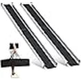 thumbnail image 2 of gardhom 1 Paire Rampe de Fauteuil Roulant Réglable 5 Pi 60 Pouces L x 7,4 Pouces L Rampes Télescopiques pour Fauteuils Roulants 600 Lb Rampes Portatives pour Marches Seuil de la Maison Embrasures de Porte Escaliers avec Sac de Transport, 2 of 4