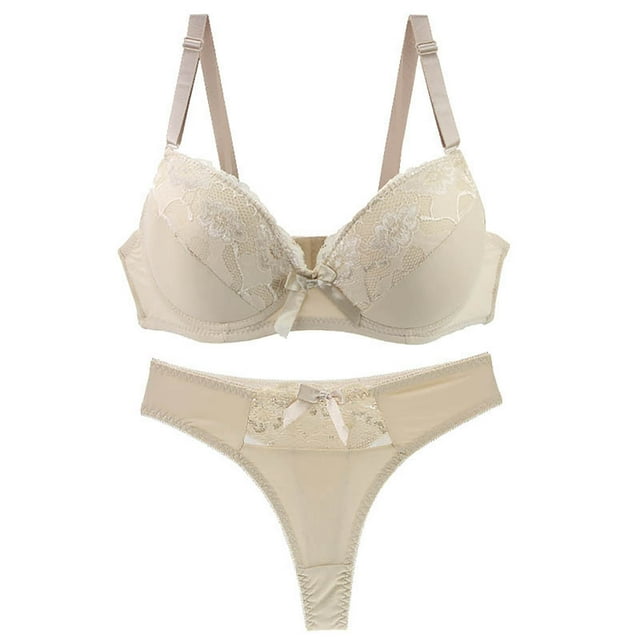 MELDVDIB Lace Bra Set Sexy Bra and Panty Set Underwire Push Up Bra