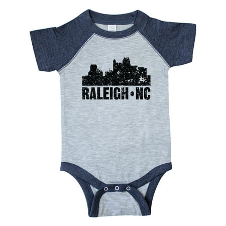 

Inktastic Raleigh Skyline Grunge Gift Baby Boy or Baby Girl Bodysuit
