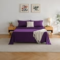 thumbnail image 3 of Dark Purple Queen Sheet Sets-Luxury Hotel Style-Extra Deep Pocket Fitted Bed Sheet Set-Microfiber Bedding Sheets & Pillowcases-Soft Cooling Bedsheet 4 Piece, 3 of 13