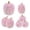 Light pink, variant on THOPBPRK Faux Pumpkins Artificial Pumpkins Decorative Pumpkins Glitter Festive Ornaments Tabletop Centerpiece for Thanksgiving Halloween Autumn Party Home Mantel Display , Black