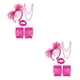 thumbnail image 4 of Moyic 1 juego de disfraces individuales de estilo retro de los años 80, luminosa, accesorios de Cosplay misteriosos, estilo 1, rosa y rojo estilo 1 rosa rojo 2piezas Moyic CBP382788, 4 of 6