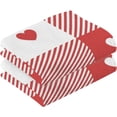 thumbnail image 2 of SKYSONIC Valentine's Day Cotton Hand Towels Set of 2 Absorbent Bath Towel Decorative Fingertip Towels for Bathroom Gym Spa Hotel Beach,16 x 28 inch, 2 of 7