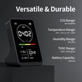 thumbnail image 4 of CO2 Infrared NDIR Sensor Air Quality Detector Carbon Dioxide Temperature Humidity Monitor Digital Gas Analyzer, 4 of 8