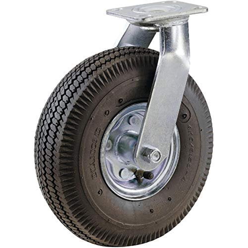 Shepherd Hardware Pneumatic Wheel Swivel Plate Caster - Swivel - 2 Units, 10 In
