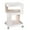 Creamy, variant on Metal Bedside Table with Storage, Modern 3-Tier Nightstand for Home Offices, Entryways, and RV Interiors (White)