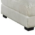 thumbnail image 4 of Joana Cocktail Ottoman- Light Gray Wide Welt Corduroy Fabric- 37 Inch, 4 of 5