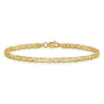thumbnail image 3 of Primal Gold 14 Karat Yellow Gold 3mm Concave Anchor Chain Bracelet, 3 of 4