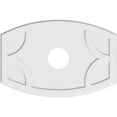 thumbnail image 1 of Ekena Millwork CMP38X25KY-07000 7 in. ID x 20.5 in. Rectangle Kailey Architectural Grade PVC Contemporary Ceiling Medallion, 1 of 1