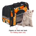 thumbnail image 4 of Tangerine Pet Carrier Bag for s and Small Dogs - Fabric 900D Oxford Cloth Base Material Sherpa Nylon Webbing - Size 17x10x11.8 inches 43x26x30 cm - Travel, 4 of 7
