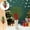 B, variant on Christmas Decoration Green Plant Cuttings Red Pines Cones PineNeedle Plant Home Decoration
