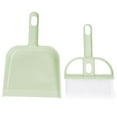 thumbnail image 1 of 2 Pieces/Set Mini Broom Dustpan Nordic Desktop Keyboard Washing Brush Small Hand Tool for Home Office, Green, 1 of 6