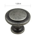 thumbnail image 5 of GlideRite 1-1/4 in. Classic Round Ring Cabinet Knobs, Weathered Nickel, Pack of 10, 5 of 5