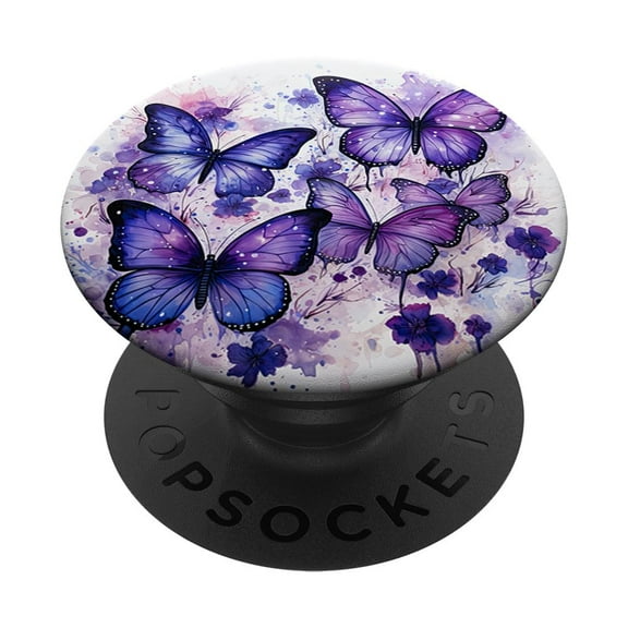 Adhesivo PopSockets PopGrip Butterfly Aesthetic Morado