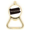 thumbnail image 1 of Pennsylvania USA Map Outline Beer Bottle Cap Opener Stainless Steel Key Chain, 1 of 3