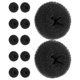 thumbnail image 1 of Donut Bun Maker Set Hair Shaping Accessory For Office Use Women Black 3.7×3.7×1.9in Secure Hold 12Pcs, 1 of 1