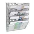 thumbnail image 1 of EasyPAg 5 Pockets Wall File Holder Organizer Hanging Magazine Rack,Silver, 1 of 4