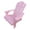 Pink, variant on Leuco Kids Adirondack Chair, Solid Wood Indoor Outdoor Children's Chair in Pink