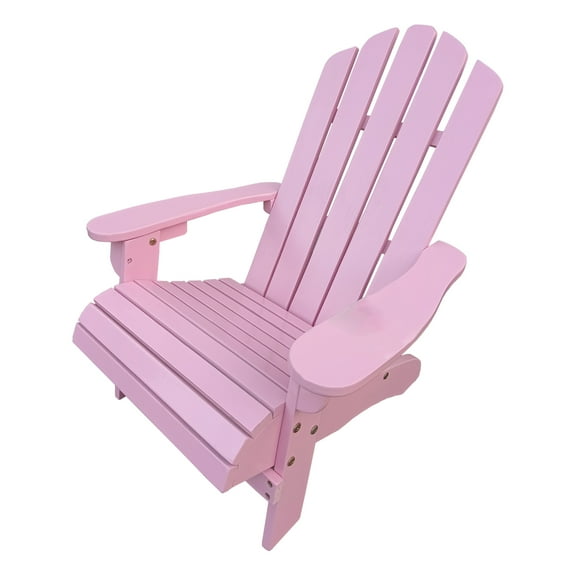 Cterwk Outdoor Indoor Wood Children Adirondack Chair, Pink