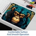 thumbnail image 6 of Monkey Printed Square Gaming Mouse Pad, Non-Slip Rubber Bottom Mouse Mat for Office, 8.3x9.8 Inch, 6 of 6