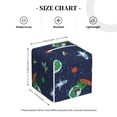 thumbnail image 4 of Kdxio Dinosaur Astronaut Print Tissue Box Cover,Square Decorative PU Leather Facial Paper Case Organizer Holder Dispenser for Bathroom,Night Stands,Desk,Car 5.2''X5.2''X5.2'', 4 of 8