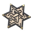 thumbnail image 2 of Juego de mesa de laberinto de madera que mejora la concentración y la coordinación. Rompecabezas. hexágono, 2 of 9