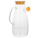 thumbnail image 3 of ColoMX Dispensador de aceite de vidrio, botella dispensadora de vinagre a prueba de fugas con mango, botella de aceite a escala, 3 of 7