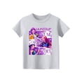 thumbnail image 4 of Moonsky Camisetas pop Hunt-ers de manga corta, jersey con estampado HUNTR/X, camisetas de verano, camisetas casuales holgadas para niñas, ropa gráfica Gris 130, 4 of 4