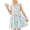 Light Blue, variant on CYRBOKO Girls Sundresses, Sleeveless Casual A-line Printed Summer Dresses Multicolor Size 7-8 T