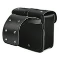 thumbnail image 4 of Pair Motorcycle Saddebags PU Leather Throw Over Saddle bags Side Luggage Tool Bag Universal, Black, 4 of 9