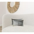 thumbnail image 3 of 12" X 20" X 5" Salt And Pepper Gray And White 2 Pack Cowhide Pillow, 3 of 5