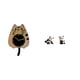 thumbnail image 1 of Adorno De Reloj De Pared Con Forma De Gato Panda, Silencioso, Colgante, Para Cocina, Oficina, Regalo De Inauguración, Sujetalibros De Resina, Figura Decorativa Para Escritorio O Dormitorio., 1 of 8