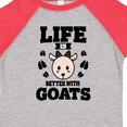 thumbnail image 4 of Inktastic Life is Better with Goats Boys or Girls Toddler T-Shirt, 4 of 5