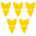 thumbnail image 6 of 5Pcs Fly Catcher Sticky Double-sided Strong Stickiness Yellow Butterfly-shaped Fly Trap Aphids Paper Sticky Board Garden Supplies-H,Yellow, 6 of 8